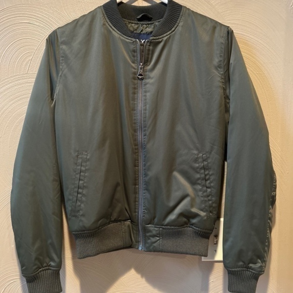 AMERICAN EAGLE Women's Army Green Full Zip Lightweight Jacket Coat Size S Small